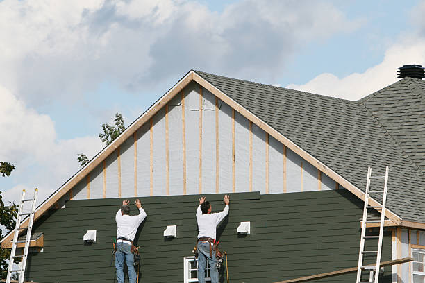 Professional Storm Damage Siding Repair technician working in Philo, IL